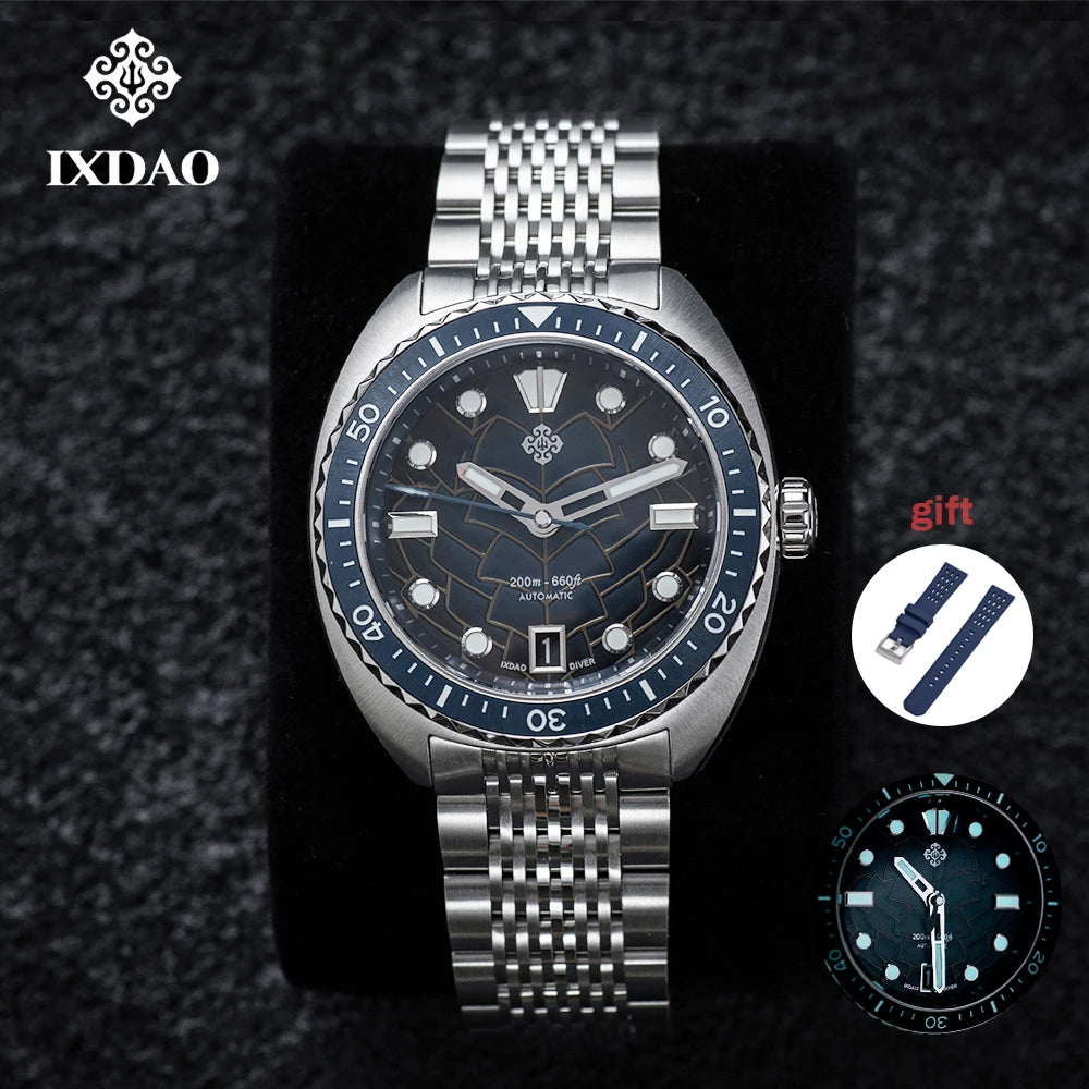 IXDAO IPOSE 2025 New NH35 Diving Men's Automatic Mechanical Watch Sapphire Stainless Steel 20Bar Luminous BWG-9 Reloj Hombre