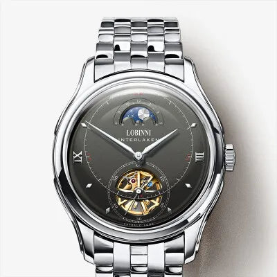 Switzerland Top Luxury Brand LOBINNI Japan MIYOTA Automatic Mechanical Watches Men Sapphire Waterproof Skeleton Clock L13022-2