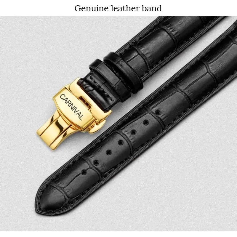 Original CARNIVAL Fashion Men Watch Top brand Multifunction Automatic Watch Men Calendar Waterproof Luminous Mechanical watches