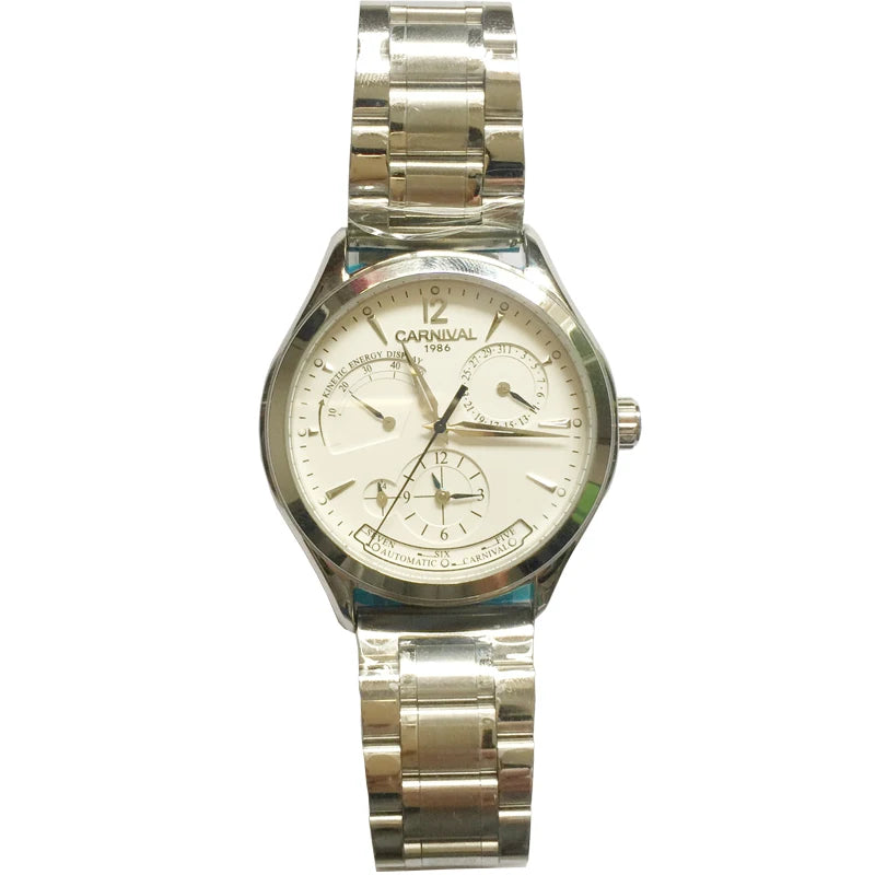 Original CARNIVAL Fashion Men Watch Top brand Multifunction Automatic Watch Men Calendar Waterproof Luminous Mechanical watches