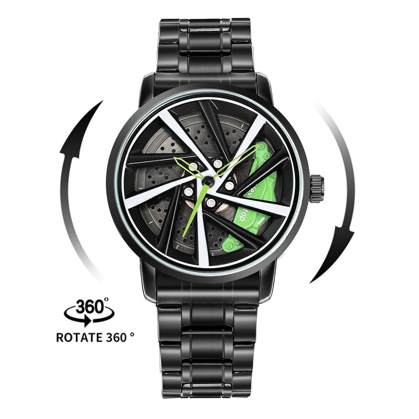 3D Spinning Car Wheel Watches for Men Japanese Anime Dial Quartz Men's Watch Top Brand Luxury Waterproof Fashion Men Watch