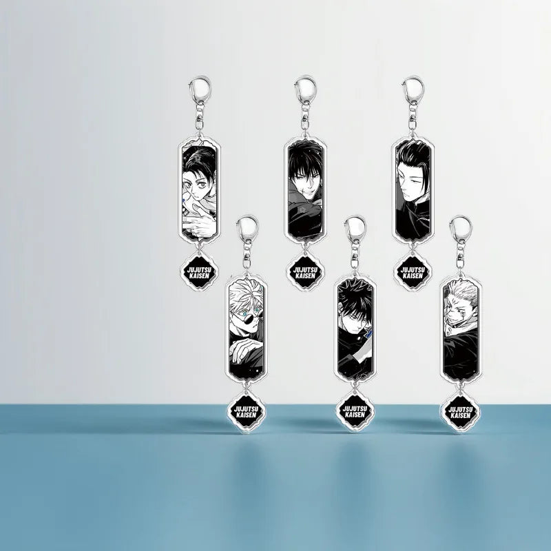 Jujutsu Kaisen Anime Acrylic Keychain Accessory Yuji Itadori Satoru Gojo Suguru Geto Keyring Pendant Merchandise Souvenir Gift