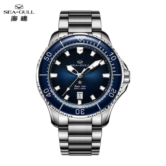 2025 Seagull Automatic Mechanical Watch Men Watch 300M Water Resistance 316L Stainless Steel Sapphire Crystal Ocean Series 1210