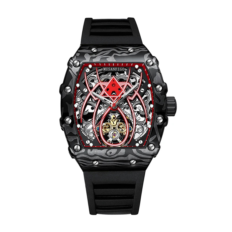 MUSANFIGO Men's Automatic Mechanical Watch Fashion Night Glow Waterproof Watchfather's day gift