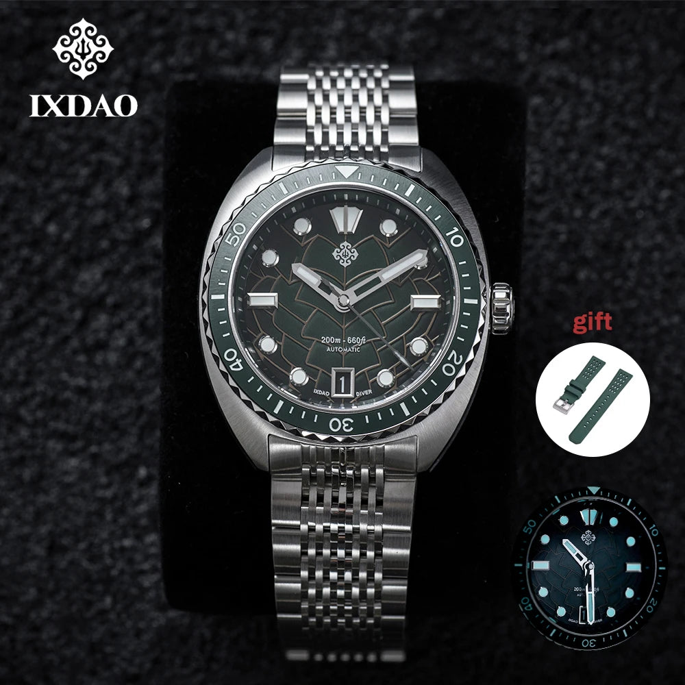IXDAO IPOSE 2025 New NH35 Diving Men's Automatic Mechanical Watch Sapphire Stainless Steel 20Bar Luminous BWG-9 Reloj Hombre