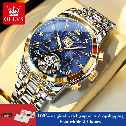 Skeleton Steel Watch - Waterproof Automatic