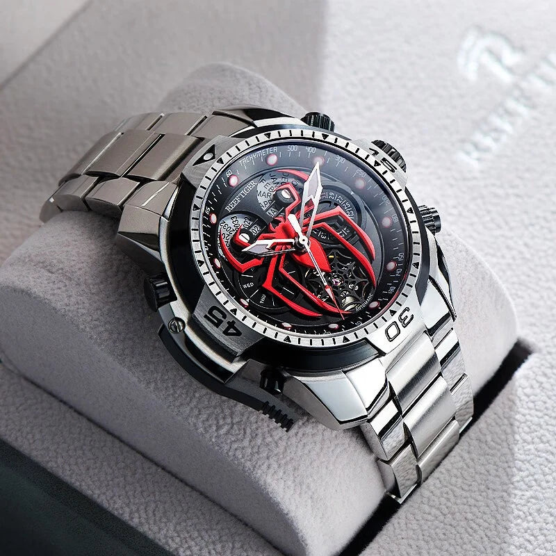 Reef Tiger/RT New Design Sport Automatic Watch Spider Dial with Year Month Perpetual Calendar Bracelet Watches RGA3532SP