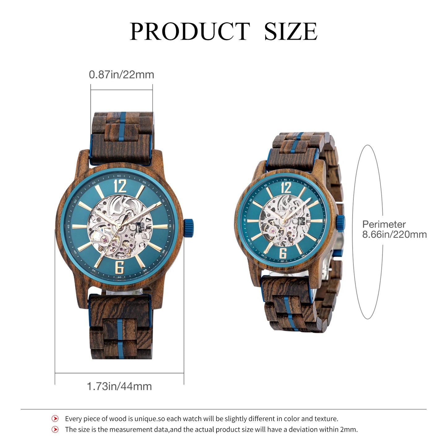 BOBO BIRD Wooden Automatic Mechanical Watch Men New Top Luxury Wristwatch Fashion Luminous Clock Great Gift Wood Box Custom Logo
