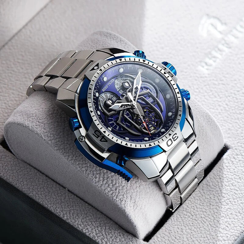 Reef Tiger/RT New Design Sport Automatic Watch Spider Dial with Year Month Perpetual Calendar Bracelet Watches RGA3532SP