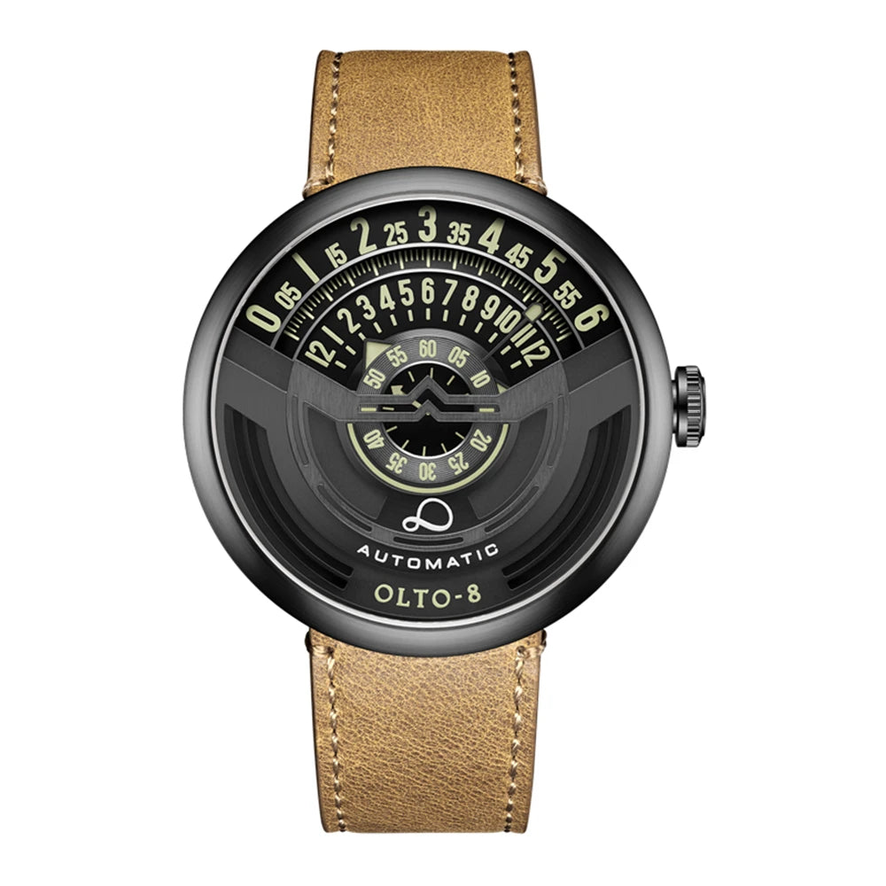 OLTO-8 Automatic Watch Men Limited Edition Mechanical Wristwatches Sports Watch Luxury 46mm Stainless Steel Luminous Clocks 2023