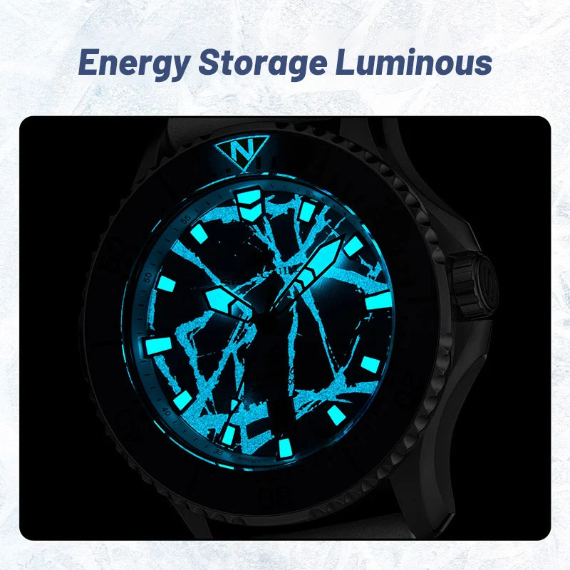 Seagull Ocean Series Pro Men Automatic Mechanical Watch Titanium Case Sapphire 300m Waterproof Luxury Diving Watches 414.12.1210