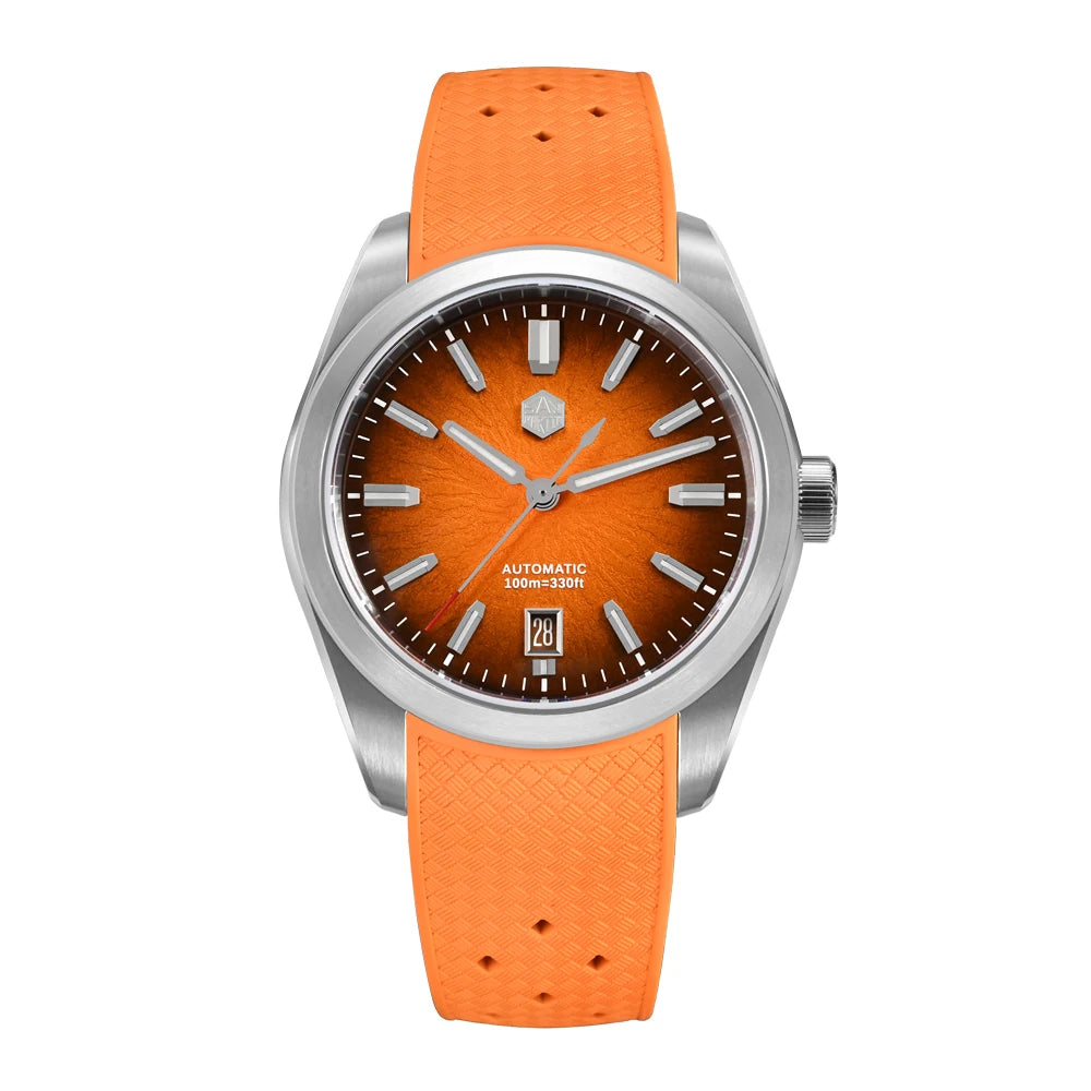 San Martin 39mm SN0144 "JianZhan" Gada Watch Miyota 9015 Original Design Chinese Style Dress Men Automatic Mechanical Watches