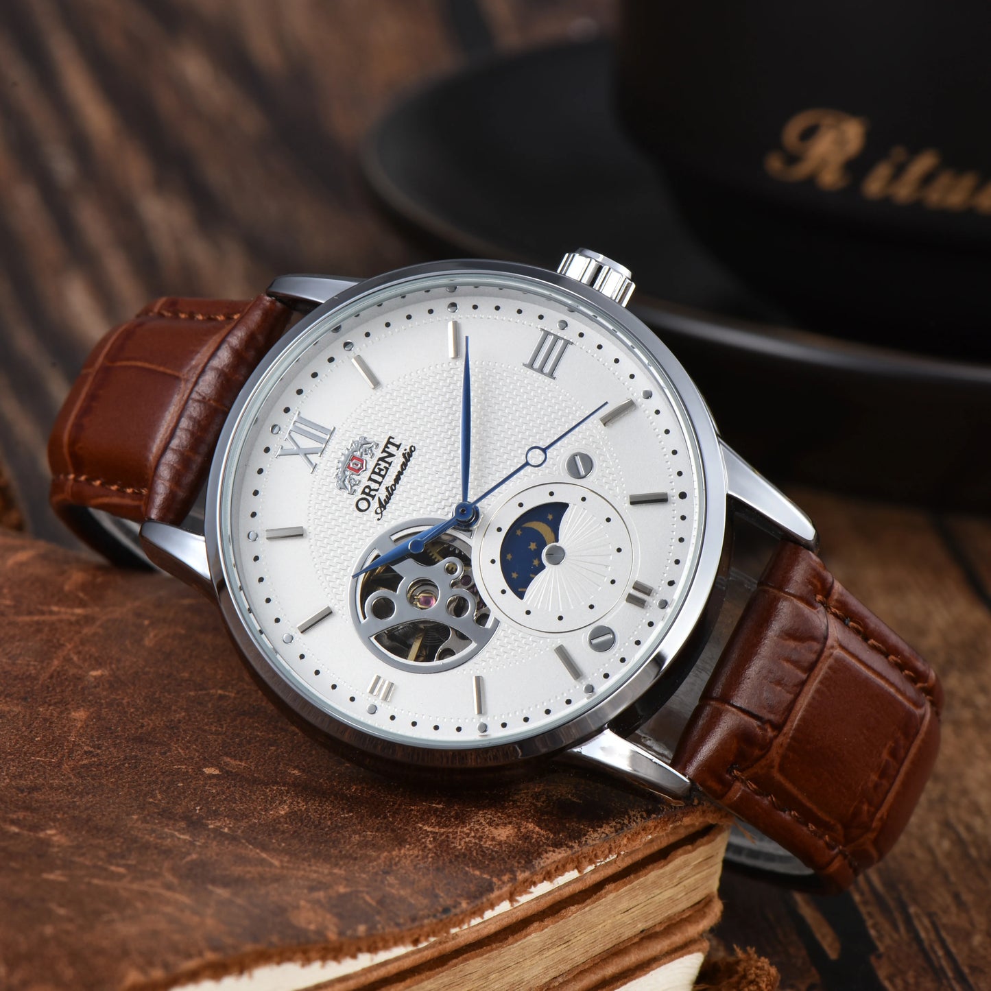 Orient Series Sports Mechanical Automatic Unisex Watch Sun, Moon, and Stars World Time Full Function