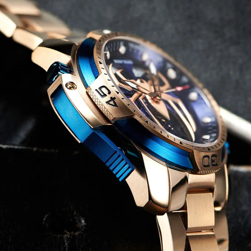 Reef Tiger/RT New Design Sport Automatic Watch Spider Dial with Year Month Perpetual Calendar Bracelet Watches RGA3532SP