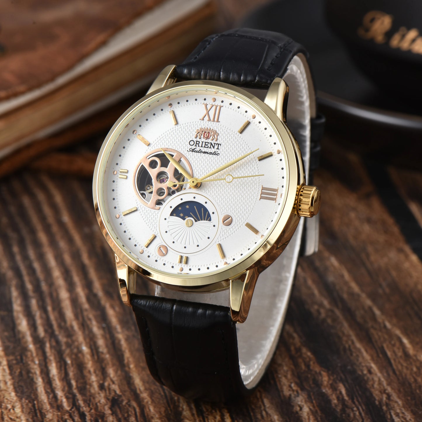 Orient Series Sports Mechanical Automatic Unisex Watch Sun, Moon, and Stars World Time Full Function