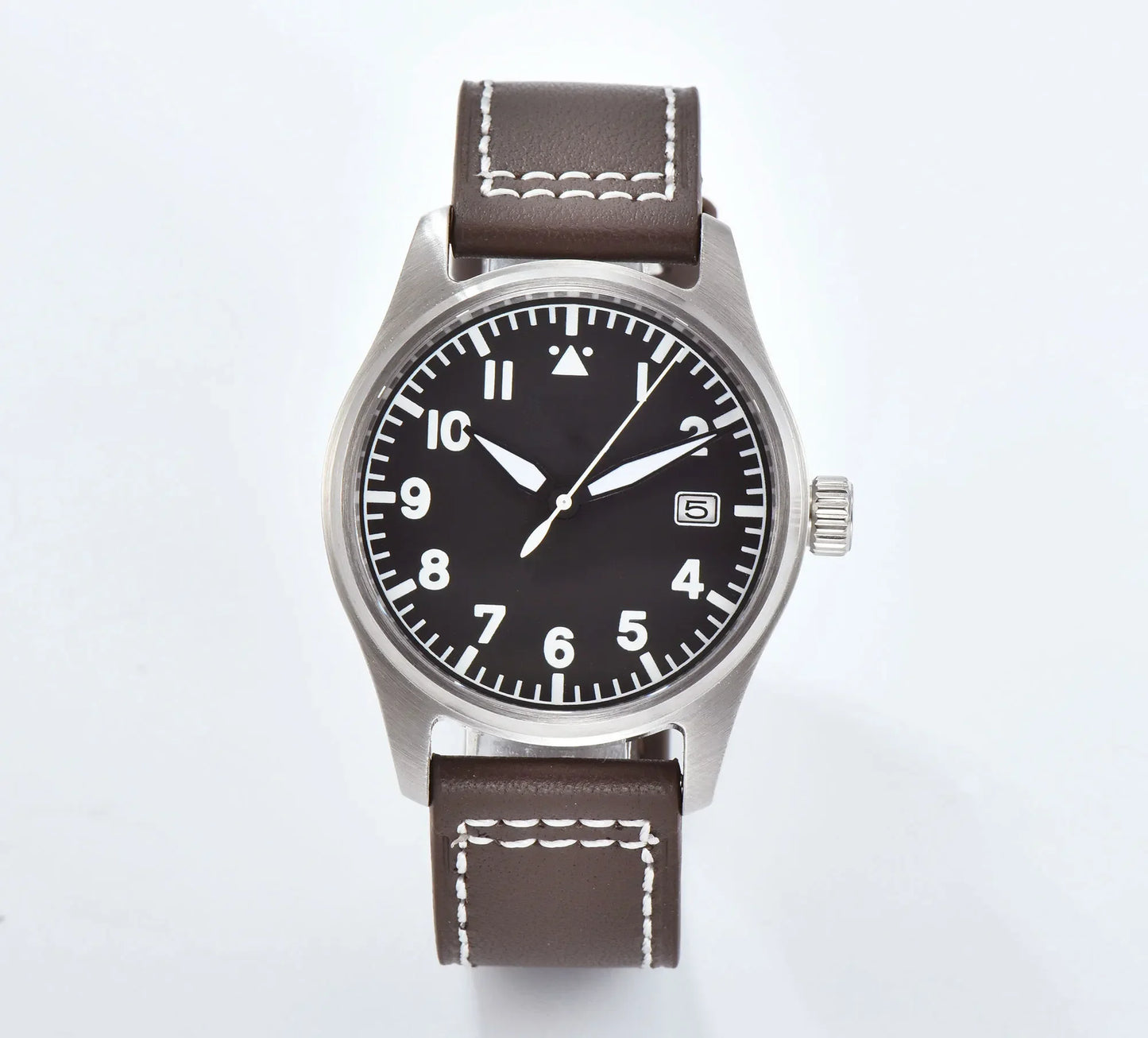 Tandorio Titanium/Stainless Steel 39mm Dive Men's Pilot Automatic Watch NH35/PT5000/Miyota 8215 Movt Date AR Sapphire Lume 20BAR