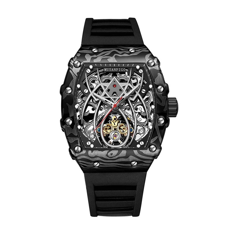 MUSANFIGO Men's Automatic Mechanical Watch Fashion Night Glow Waterproof Watchfather's day gift