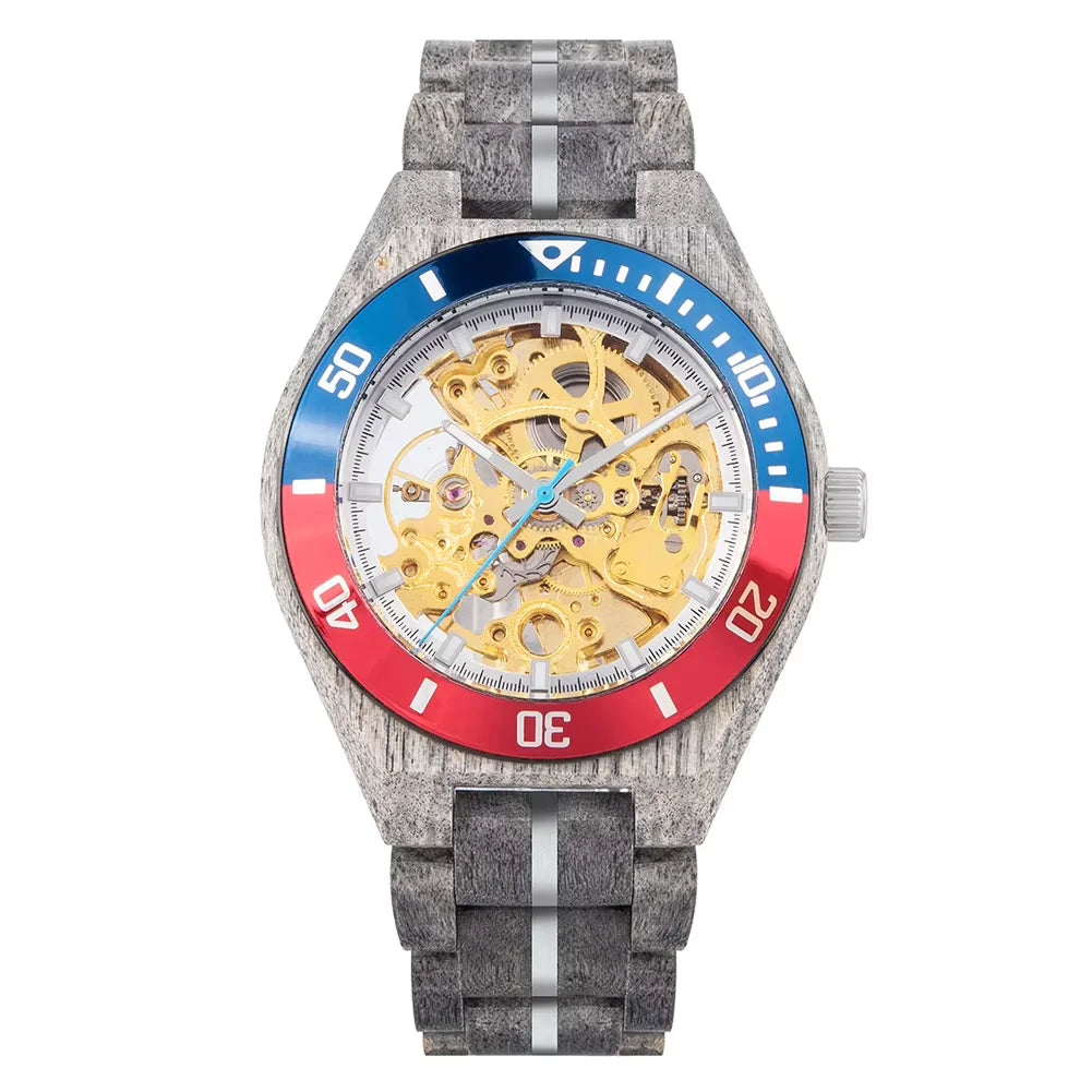 BOBO BIRD Wooden Automatic Mechanical Watch Men New Top Luxury Wristwatch Fashion Luminous Clock Great Gift Wood Box Custom Logo