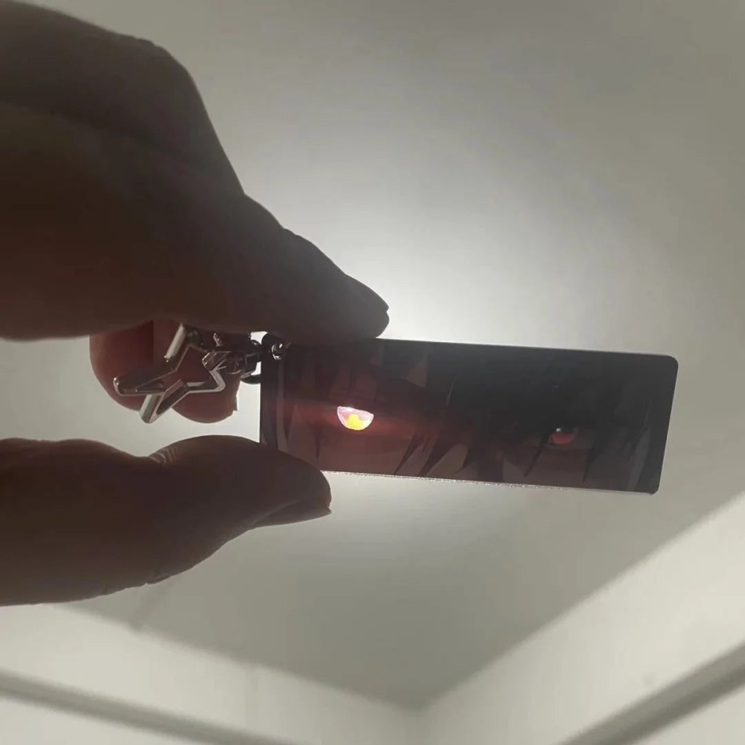 Jujutsu Kaisen New Keychain Acrylic Ryomen Sukuna Shining Eyes Rectangular Double Sided Pattern Backpack Christmas Gift