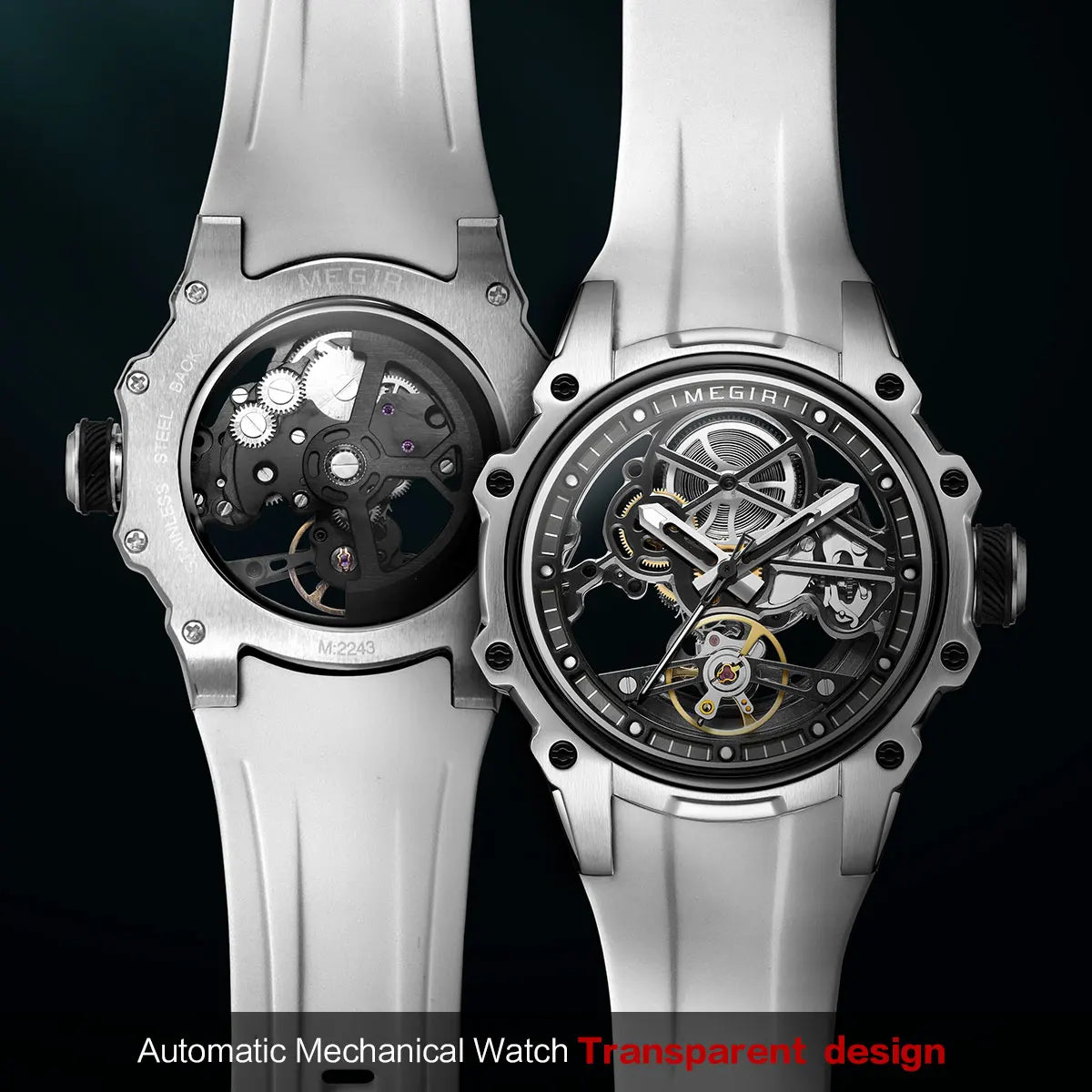 Sport Skeleton Watch - Silicone Automatic