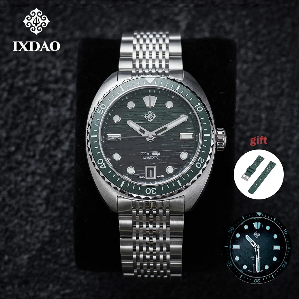 IXDAO IPOSE 2025 New NH35 Diving Men's Automatic Mechanical Watch Sapphire Stainless Steel 20Bar Luminous BWG-9 Reloj Hombre