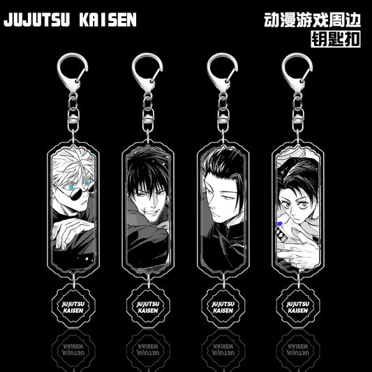 Jujutsu Kaisen Gojo Satoru Itadori Yuji Fushiguro Megumi Sukuna Geto Suguru Keychain Pendant Anime Keyring Accessories for Bags