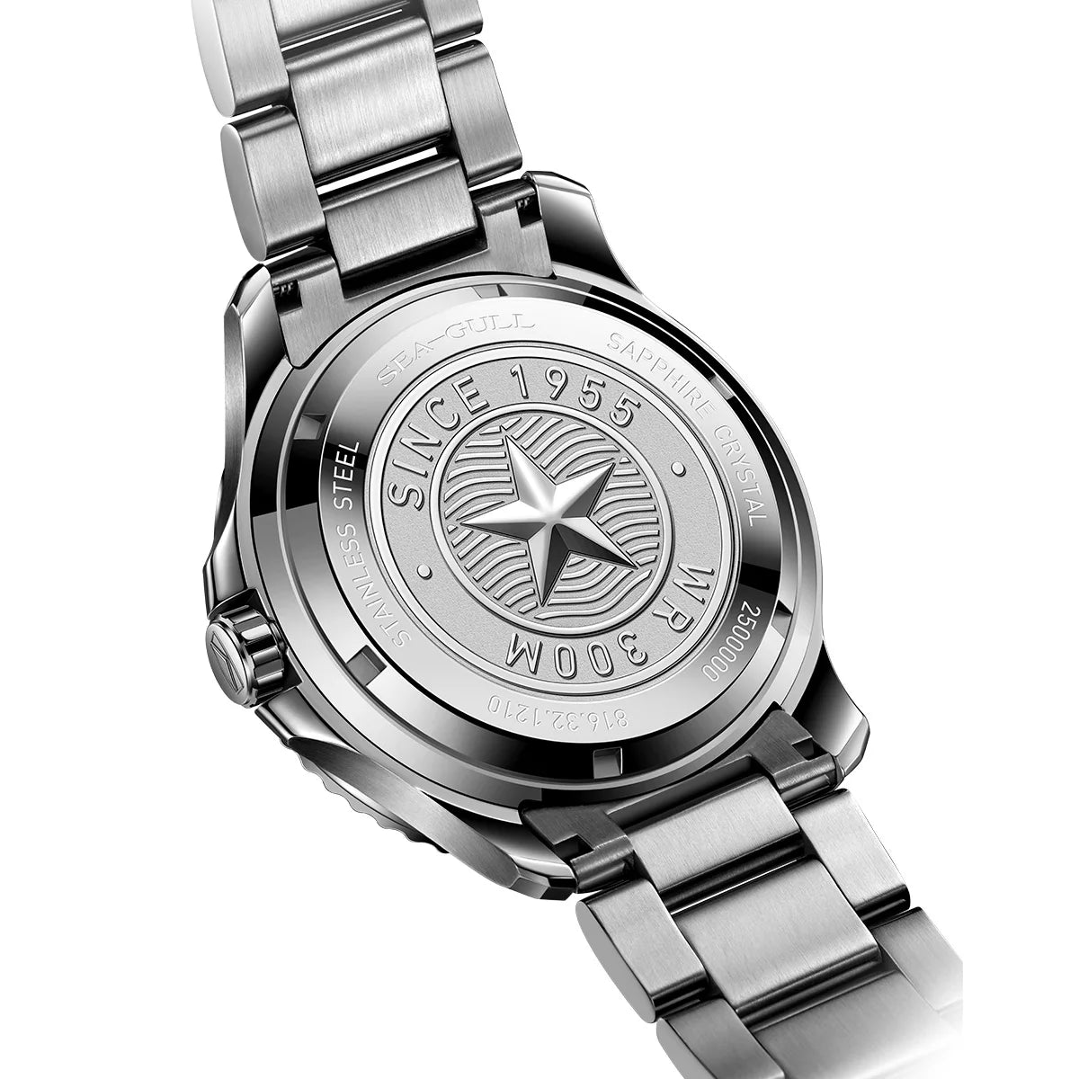 2025 Seagull Automatic Mechanical Watch Men Watch 300M Water Resistance 316L Stainless Steel Sapphire Crystal Ocean Series 1210