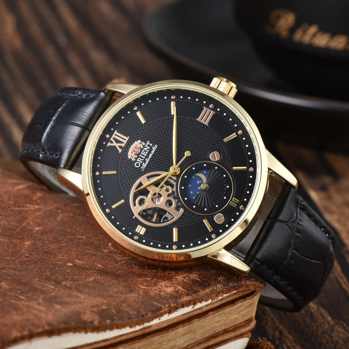 Orient Series Sports Mechanical Automatic Unisex Watch Sun, Moon, and Stars World Time Full Function