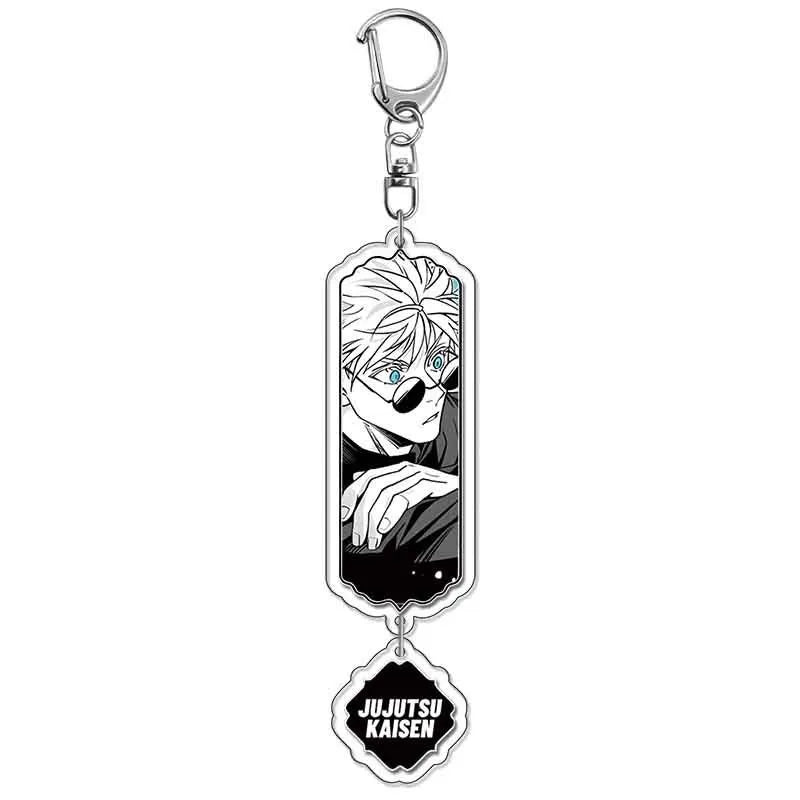 Jujutsu Kaisen Anime Acrylic Keychain Accessory Yuji Itadori Satoru Gojo Suguru Geto Keyring Pendant Merchandise Souvenir Gift
