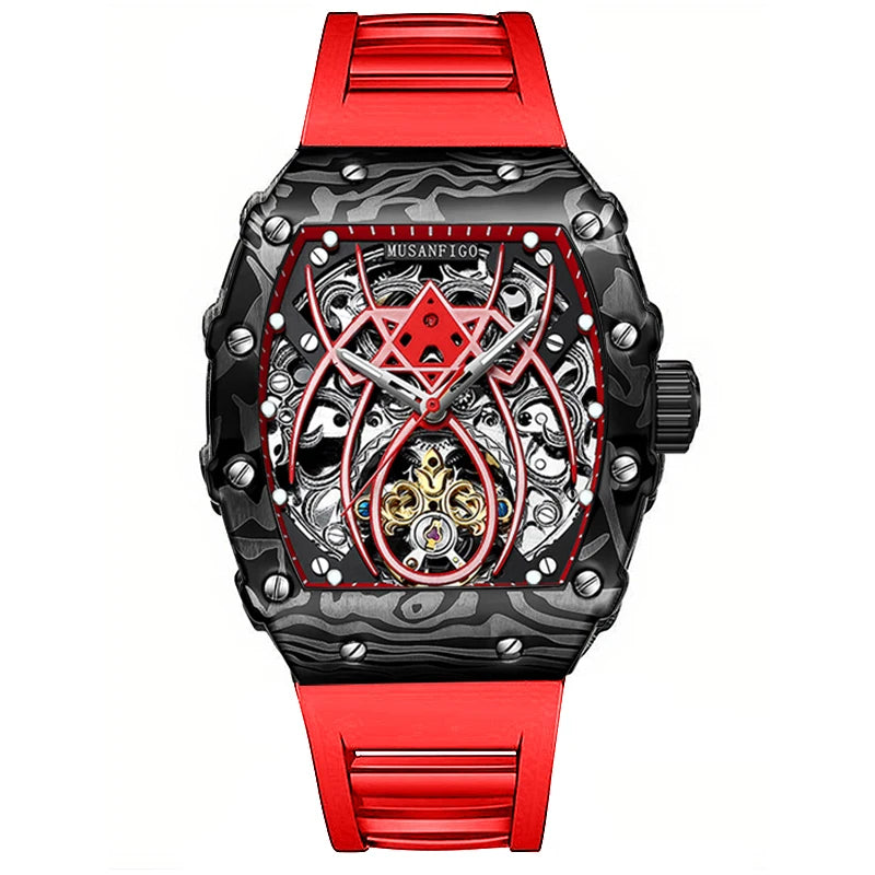 MUSANFIGO Men's Automatic Mechanical Watch Fashion Night Glow Waterproof Watchfather's day gift